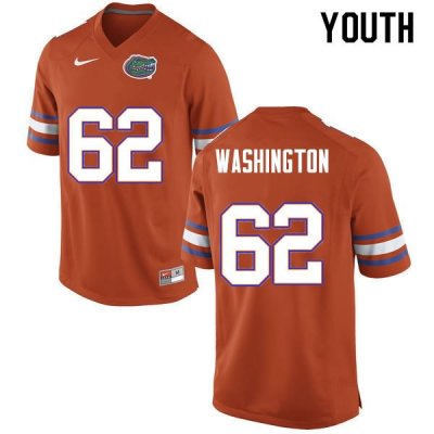 Youth Florida Gators #62 James Washington NCAA Nike Orange Authentic Stitched College Football Jersey GQG3762WN